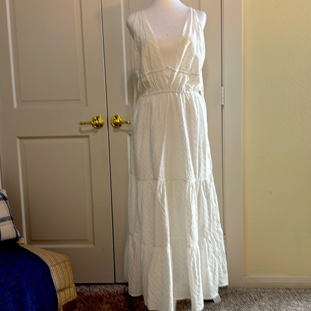 White maxi dress from JustFab. Size small